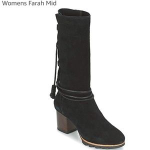Sorel “Farah” mid, black NWOB
